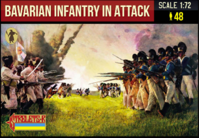 227 - Bavarian Infantry in Attack Napoleonic 1/72