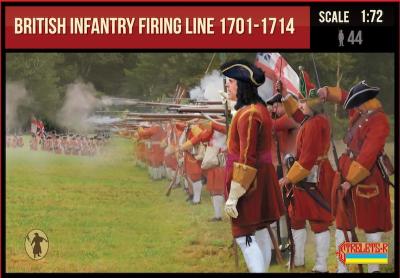 232 - British Infantry Firing Line 1701-1714 1/72