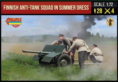 245 - Finnish Anti-Tank Squad in Summer Dress WWII 1/72