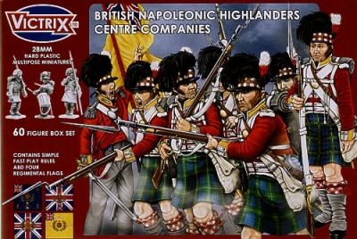 VX0006 - British Napoleonic Highlander Centre Companies 28mm