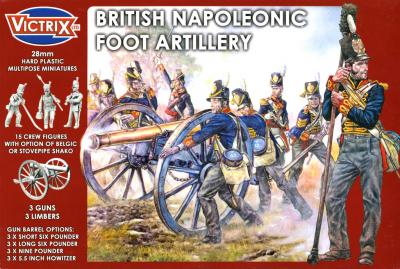 VX0010 - British Napleonic Foot Artillery 28mm