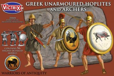 VXA005 - Greek unarmoured Hoplites and archers 28mm