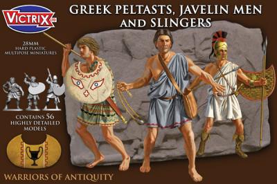 VXA006 - Greek Peltasts, Javelin men and slingers 28mm