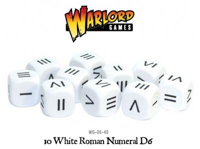10 White Roman Numeral D6