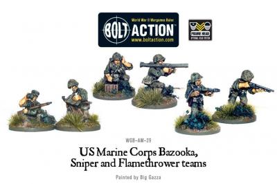 USMC Bazooka, Sniper & Flame Thrower Teams