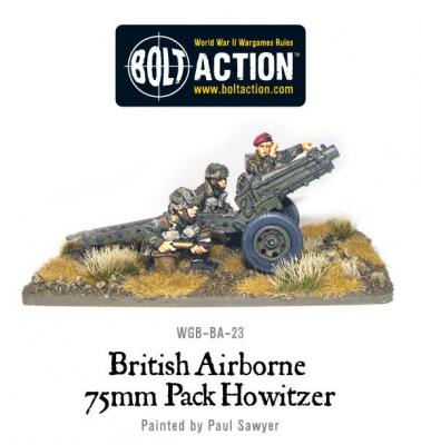 British Para 75mm Pack Howitzer & Crew