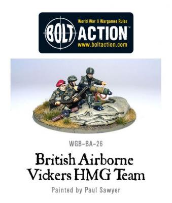 British Para Vickers HMG & Crew