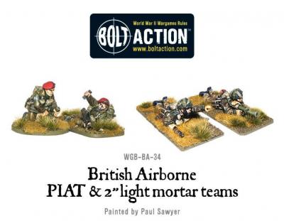 British Airborne PIAT and Light Mortar teams