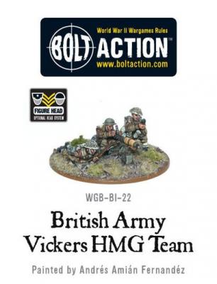 British Army Vickers HMG Team
