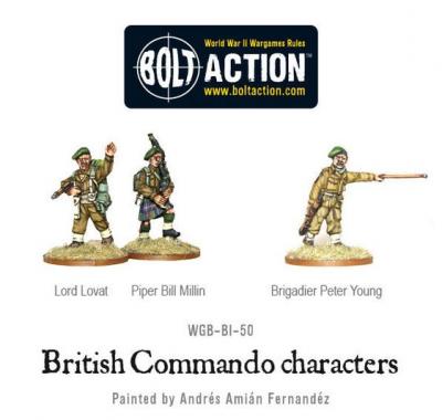 Commando characters (Lord Lovat, Piper Millin & Brigadier Young)