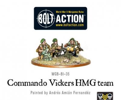 Commando Vickers HMG team