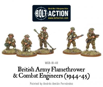 British Combat Engineers & Flamethrower Team