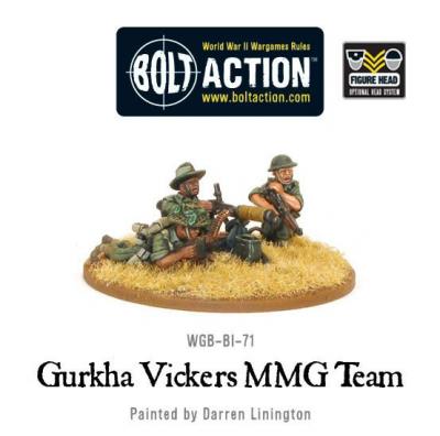 Gurkha Vickers MMG Team