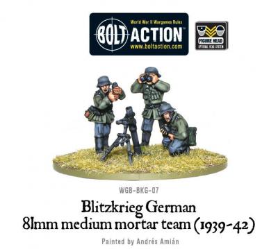 Blitzkrieg German 81mm Medium Mortar team (1939-42)