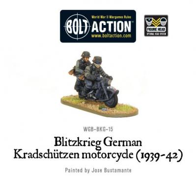 Blitzkrieg German Kradschutzen Motorcycle (1939-42)