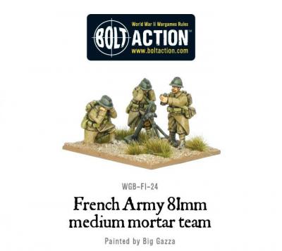 Early War French 81mm Mortar Team