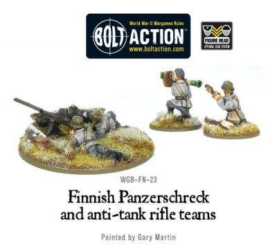 Finnish Panzerschreck and anti-tank rifle teams