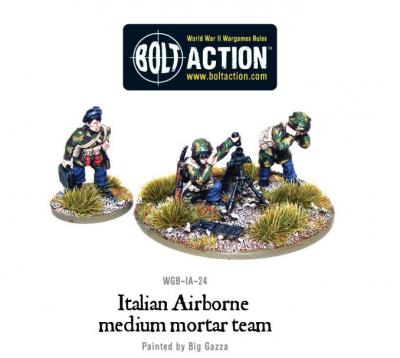 Italian Airborne medium mortar team