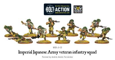 Imperial Japanese Army veteran infantry squad