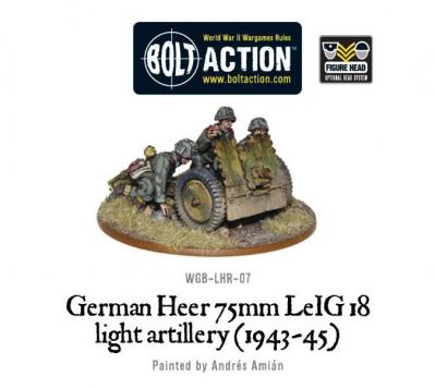 German Heer 75mm LEiG 18 Artillery