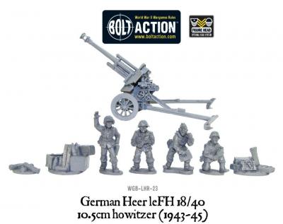 Late War German 105mm Gun & Crew