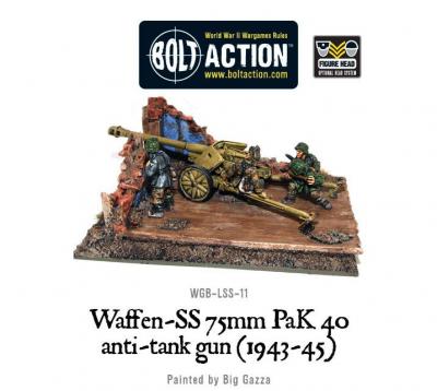 Waffen-SS 75mm PaK 40 anti-tank gun (1943-45)