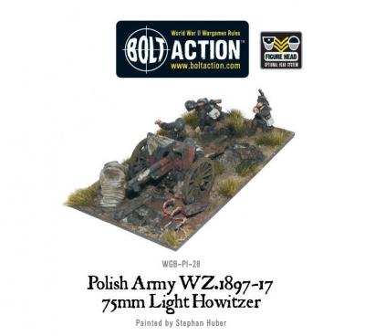 Polish Army 75mm light artillery