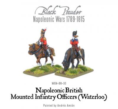 Mounted Napoleonic British Infantry Colonels (Waterloo)