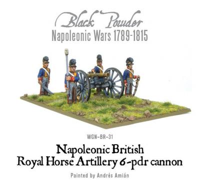 Napoleonic British Horse Artillery 6-pdr Cannon