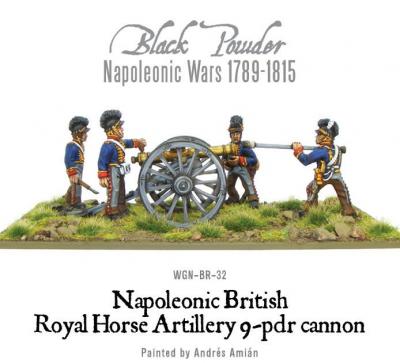 Napoleonic British Horse Artillery 9-pdr Cannon