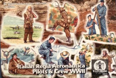 AP055 Italian Regia Aeronautica Pilots and Ground Grew (WWII)1/72 (x 16 figures)