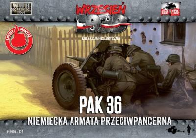 WWH022 - 3,7cm PaK 36 German anti tank gun with crew 1/72