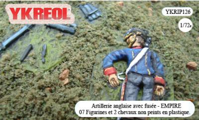 YKRIP126 - Artillerie anglaise avec fusée - Empire 1/72