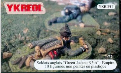 YKRIP17 - Soldats anglais Green Jackets 95th Empire 1/72