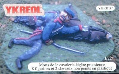 YKRIP37 - Morts de la cavalerie légère prussienne (Empire) 1/72