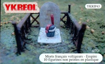 YKRIP43 - Morts français voltigeurs (Empire) 1/72