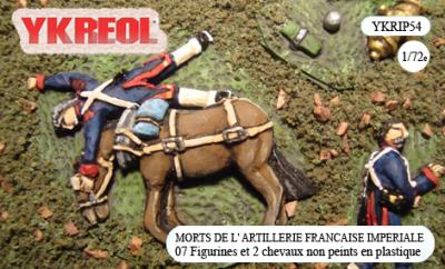 YKRIP54 - Morts de l'artillerie française impériale (Empire) 1/72