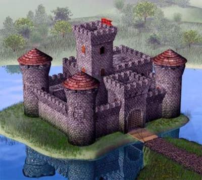 8512 Medieval Stone Castle 1/72