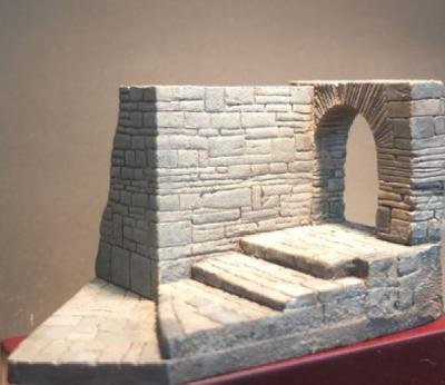 zub-031 Staircase with passage, 1/72
