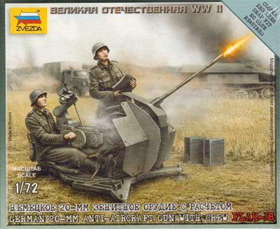 6117 - German 20mm Anti-Aircraft Gun with Crew 1/72