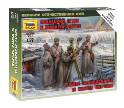 6231 - Russian Headquarters in Winter uniforms 1/72