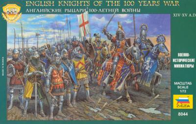 8044 - English Knights of the 100 Years War 1/72